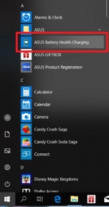 asus battery health charging error