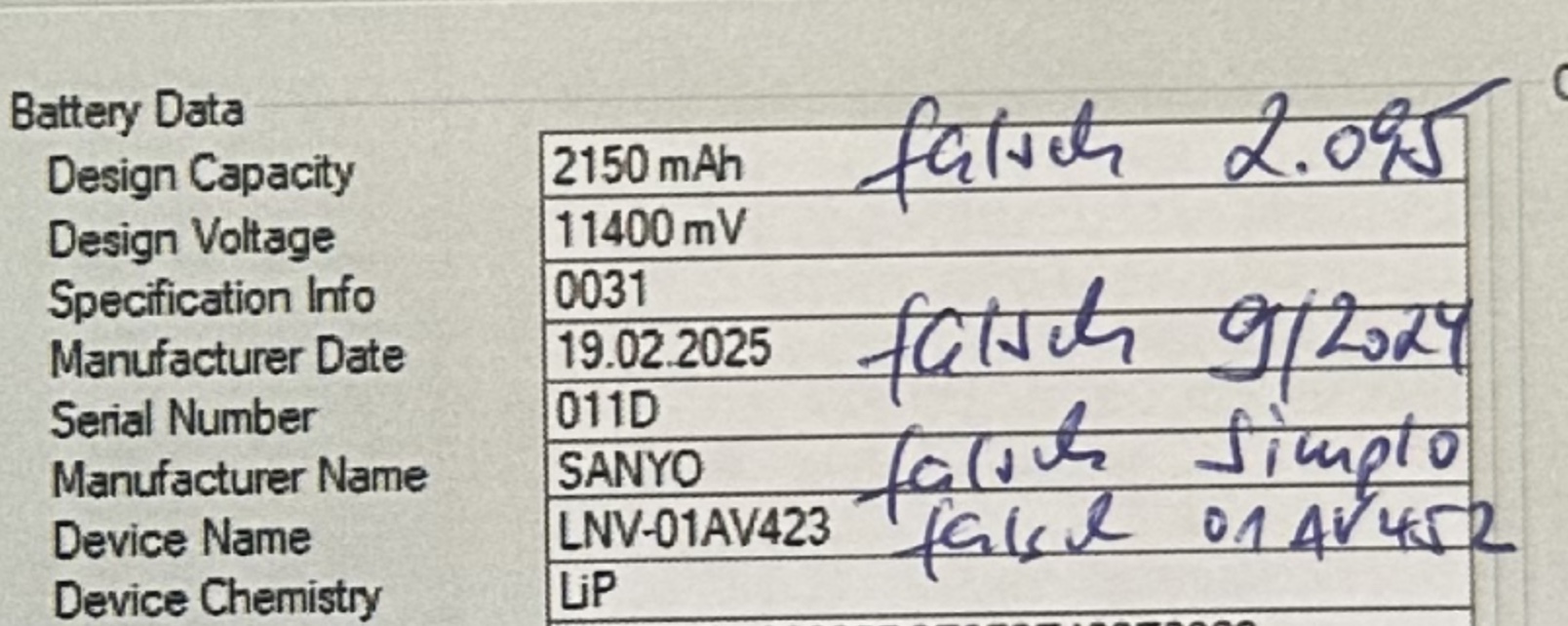 Notebook Akku Fälschung - Update 2025