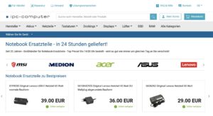 Notebook Ersatzteile Shop