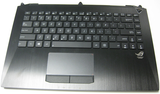 Notebook Tastatur Variante C: Notebook-Tastatur und Notebook-Top-Case bilden eine komplette Baueinheit.