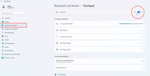 Touchpad deaktivieren