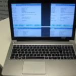 Notebook Display Reparatur: Gleich viermal wurde das Bild auf dem Display des Lenovo Ideapad u510 angezeigt. Ein Fehler den es früher öfter gab, heute jedoch selten ist.