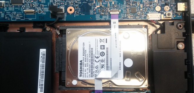 Notebook Festplatte defekt. Nach dem Einbau der zusätzlichen SSD erkennt das ACER Aspire Nitro VN7-792G. die bisherige SSHD Systemfestplatte nicht mehr.