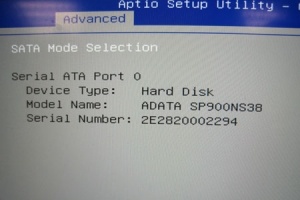 Setup der neuen SSD
