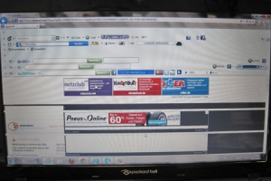 Browsen unmöglich: Vor lauter Toolbars und Werbebannern lässt sich der Browser nicht mehr im eigentlichen Sinne benutzen.